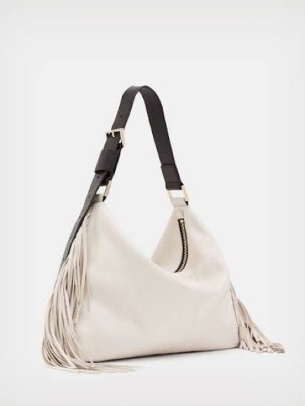 Allsaints Edbury Fringe leather bag